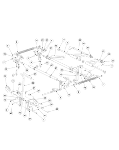 Lift Assembly 72-Inch Diagram and Parts List for M72-KW LC-53BB5GFZ750-29HP-DFI-OHV-LC Cub Cadet Lawn Tractor